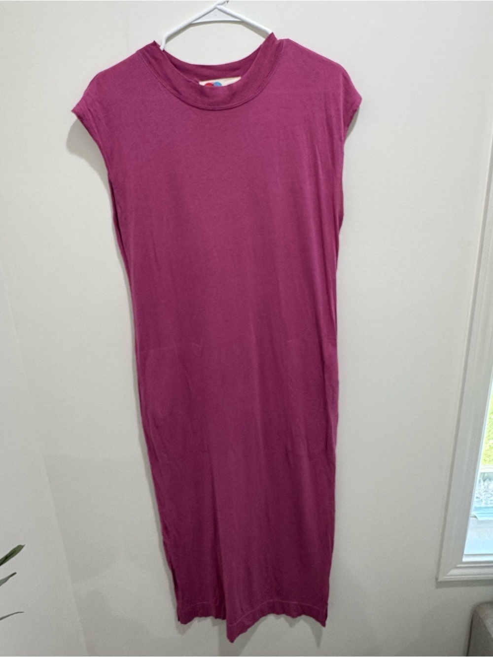Free People FP Beach T-Shirt Midi Dress Pink Size S - Picture 2 of 10